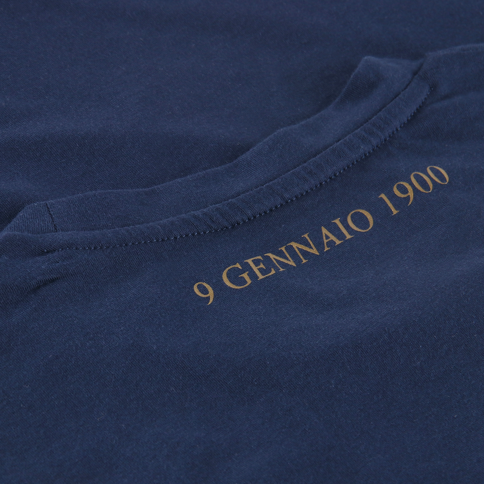 Mizuno 125th Anniversary S.S. Lazio Cotton Tee Junior Navy